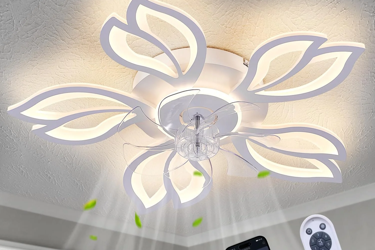 Lustre LED cu Ventilator