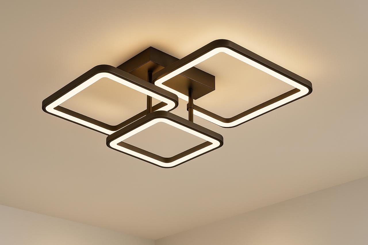 Lustra LED TRIM Gold & Black Echivalent 150W – Lustreled