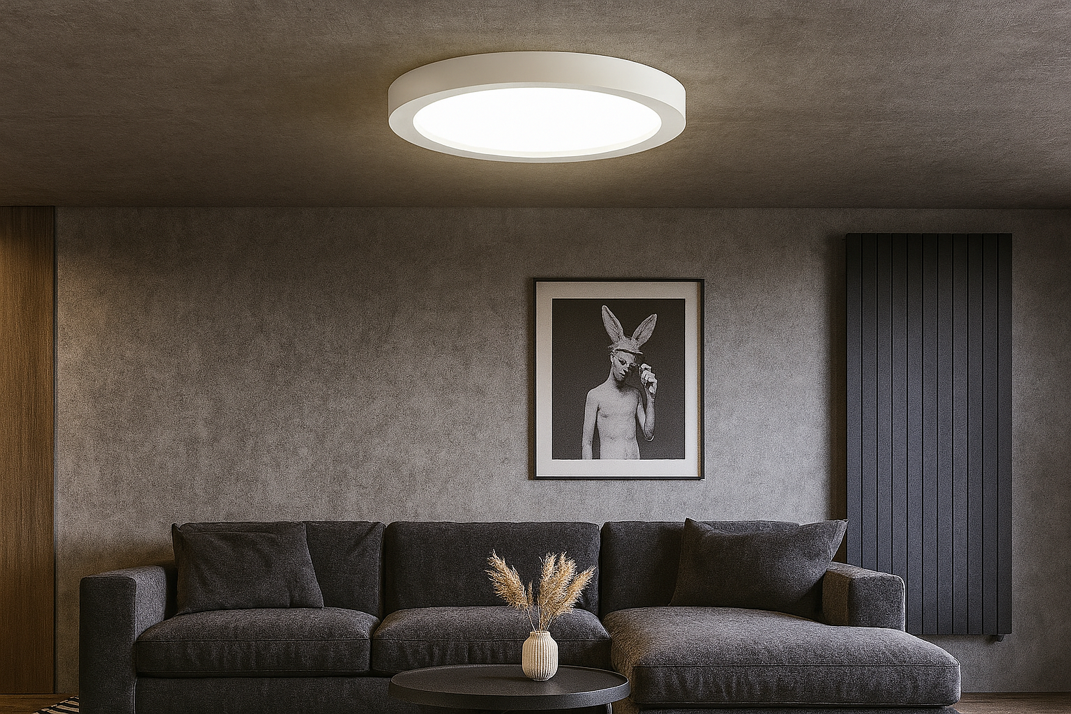 Lustra LED Office TriLine Black 126W CCT – Lustreled