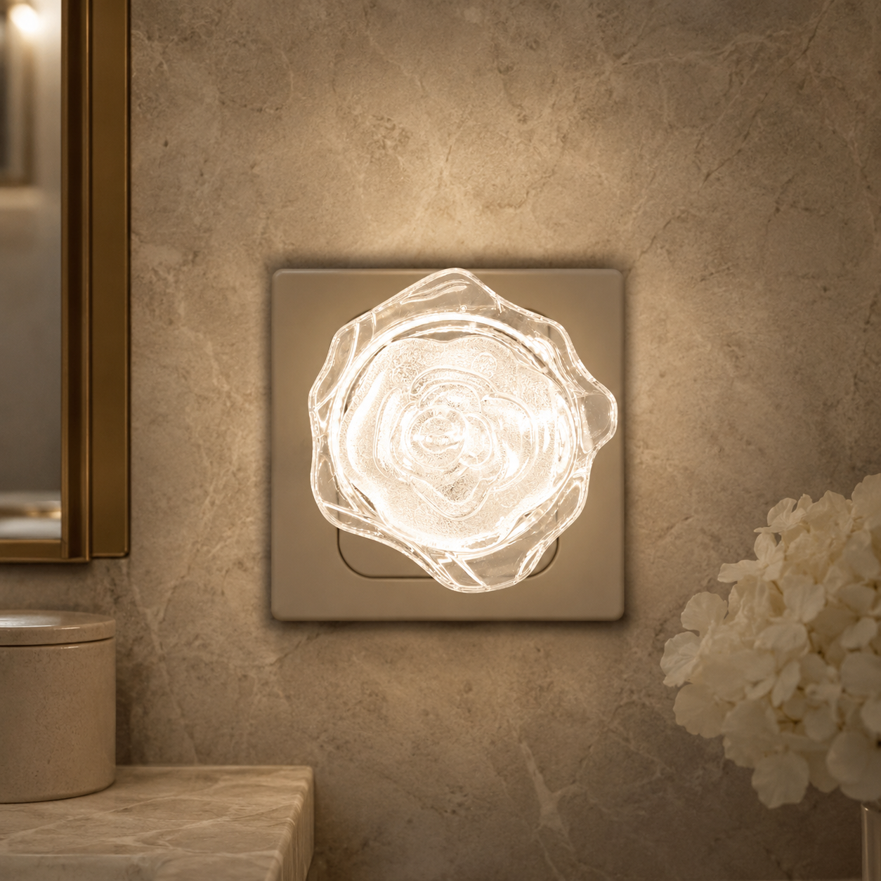 Lampa de veghe LED ROSE 0.4W