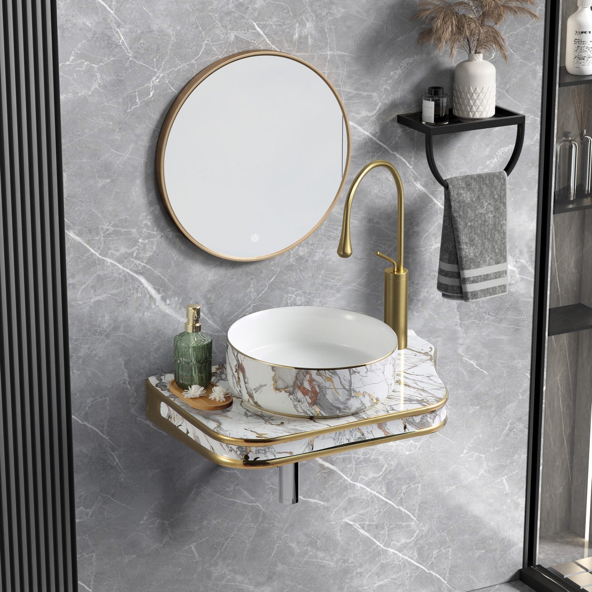 Lavoar + Blat Premium Line Pandora 65.5X37CM