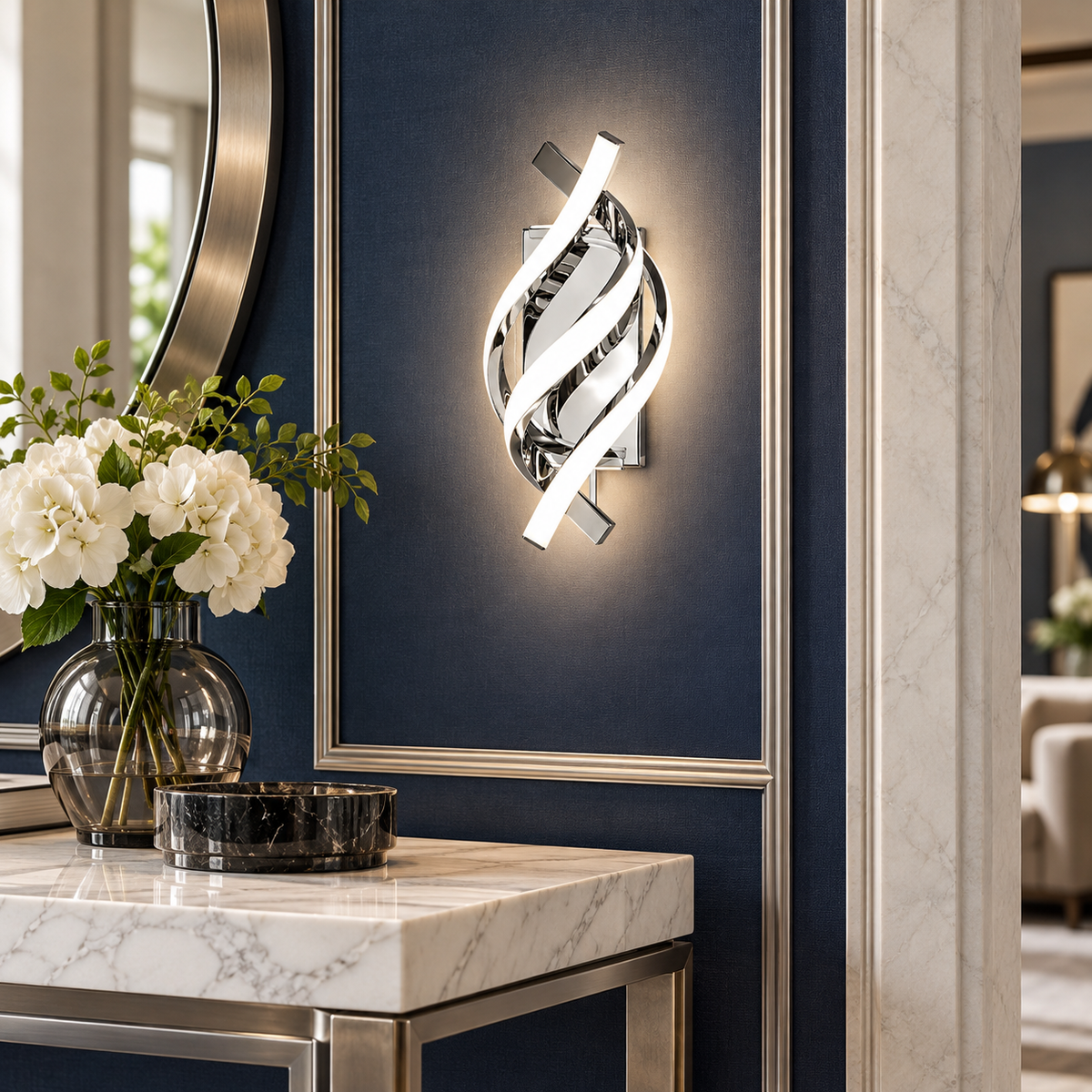 Aplica LED MARY CHROME Gloss Echivalent 100W