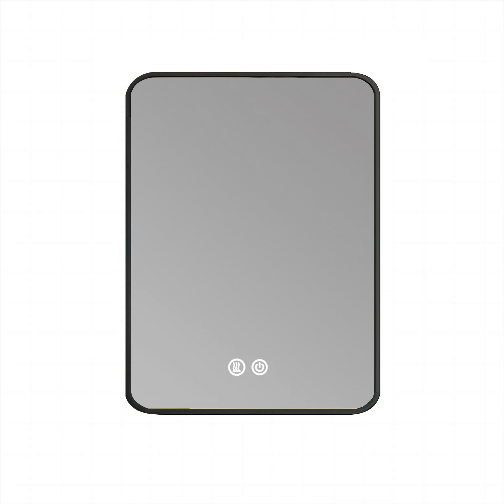 Oglinda Led 60X80Cm Rama Neagra 3 Lumini Dezaburire Si Touch Od041/Bk Mirror
