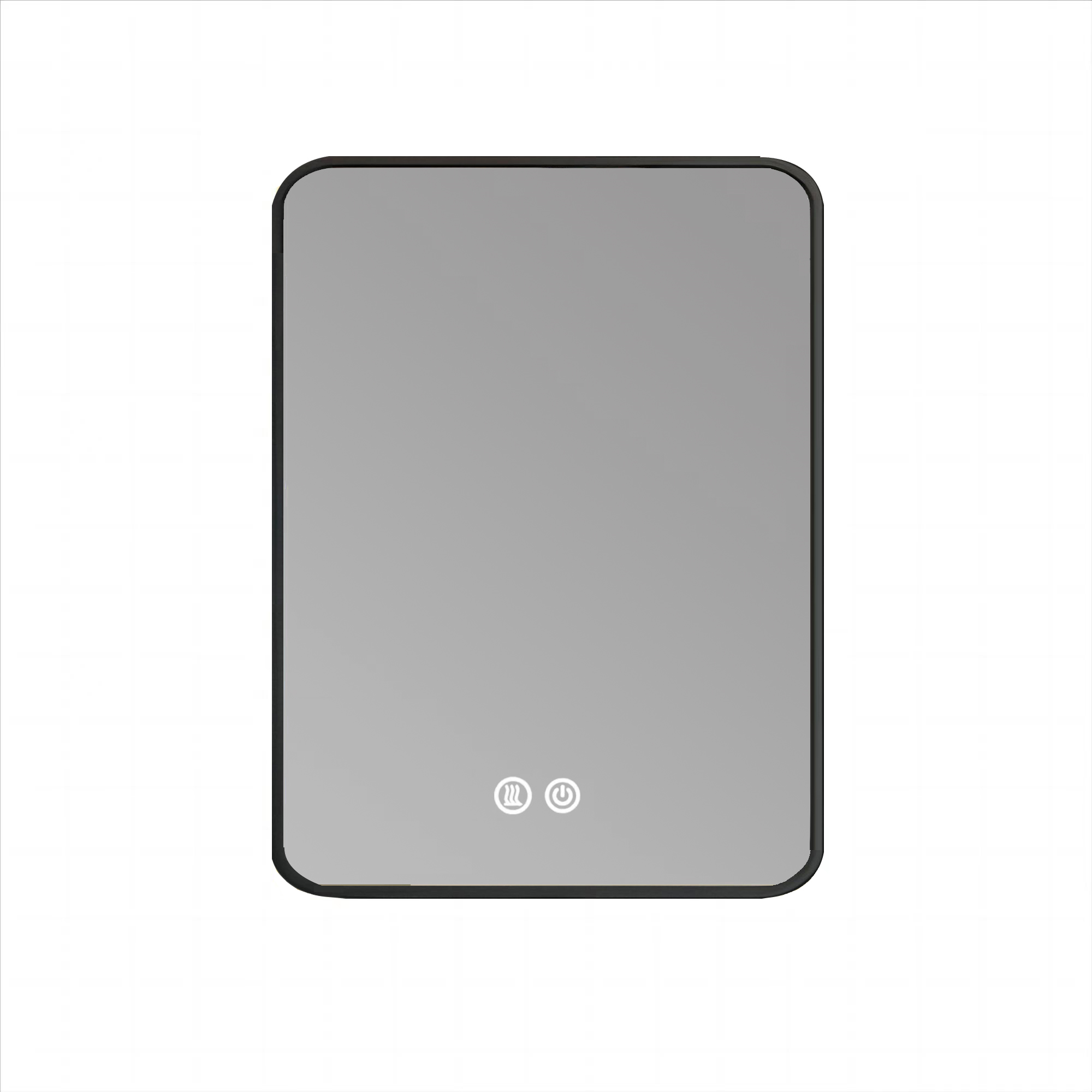 Oglinda Led 60X80Cm Rama Neagra 3 Lumini Dezaburire Si Touch Od041/Bk Mirror