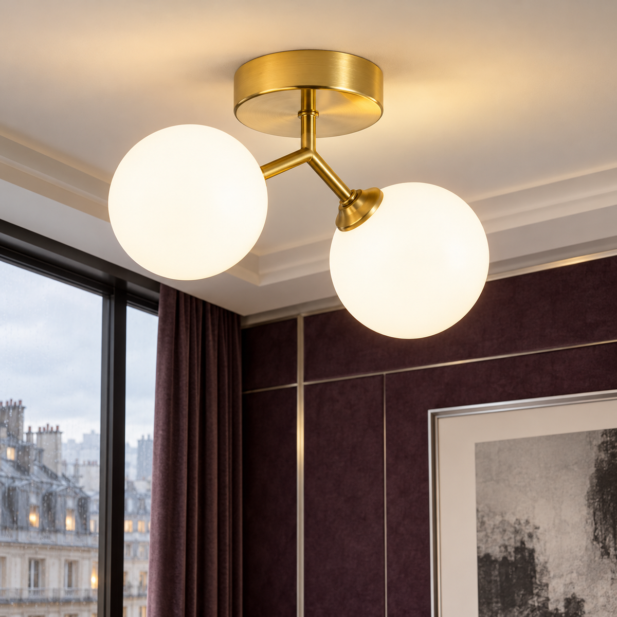 Lustra Abajur Mini Epoque Gold DX2431-2B