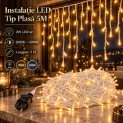 Instalatie LED Perdea 200 LED-uri 5M x 0.7M | IP44 | 2000K + 6000K