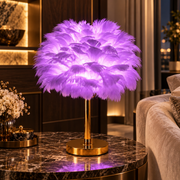 Veioza Neoclasica Nordic Style Feather Purple