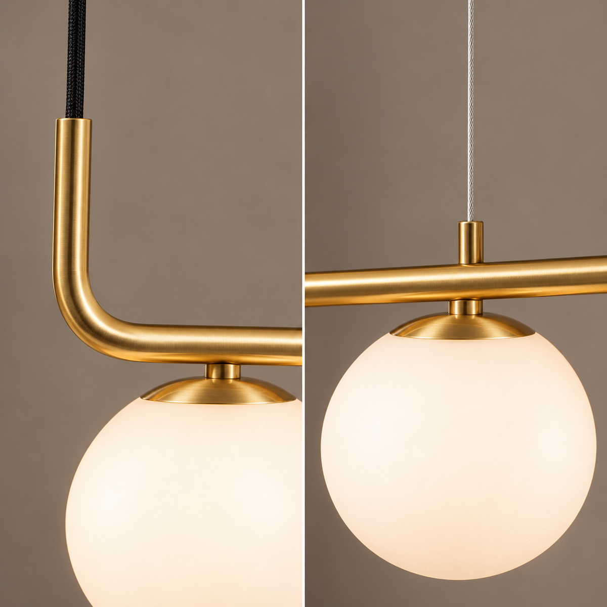 Lustra Suspendata Zenyl Gold Abajur Mat 2xE27