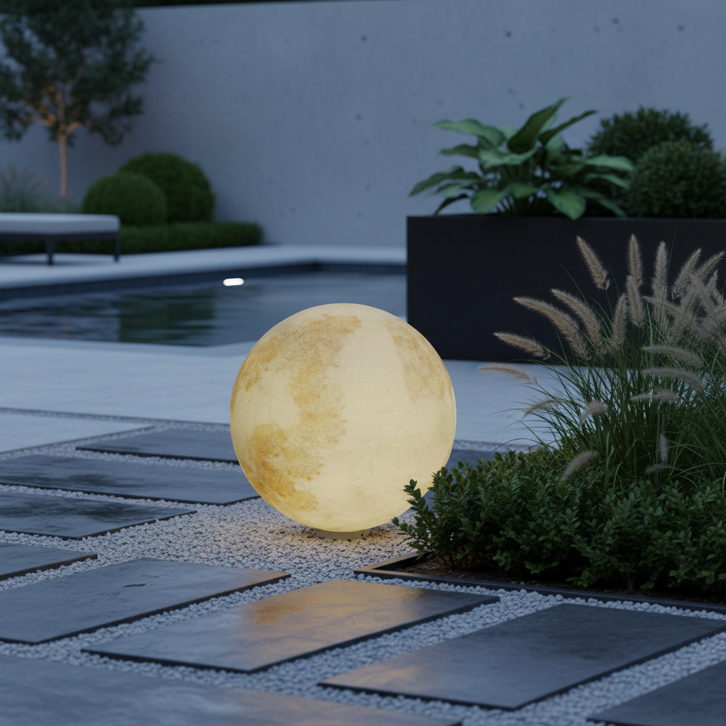 Felinar Glob MOONGLOW 40cm, 3 Lumini, Premium