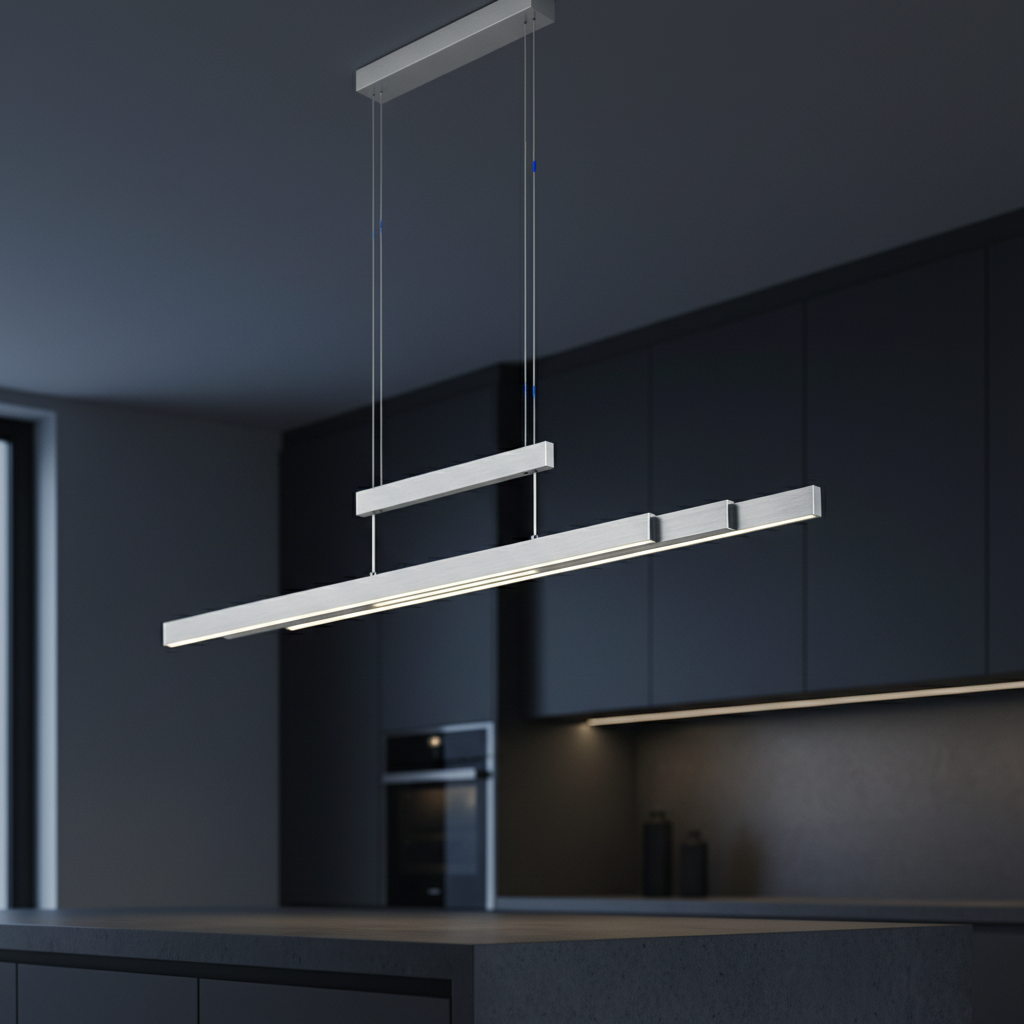 Lustra LED Suspendata White 150CM ENZO Liniara Echivalent 350W