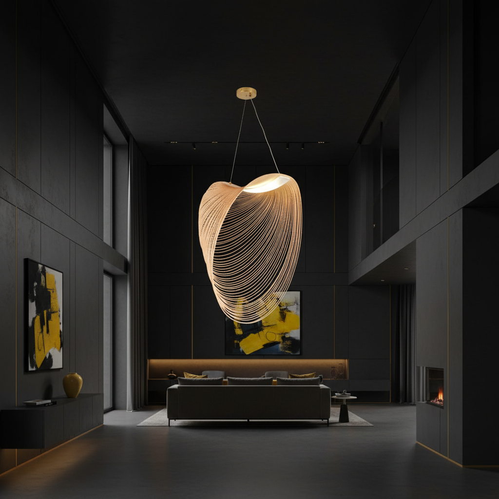 Lustra LED Suspendata RAFAEL 80cm WooD Style 3 Functii