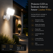 Proiector LED Solara cu Senzor Casabas White Eglo