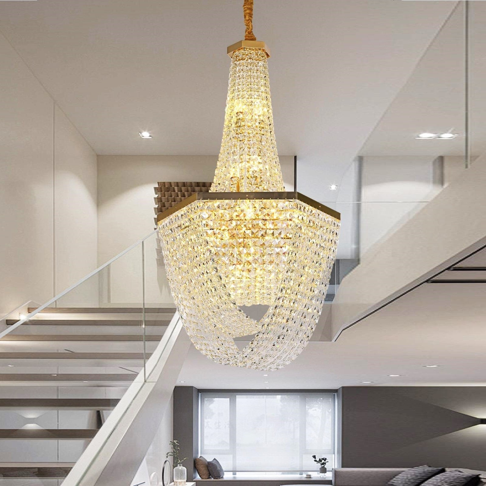 Candelabru Cristal LUXURY Golden 115cm -P82402