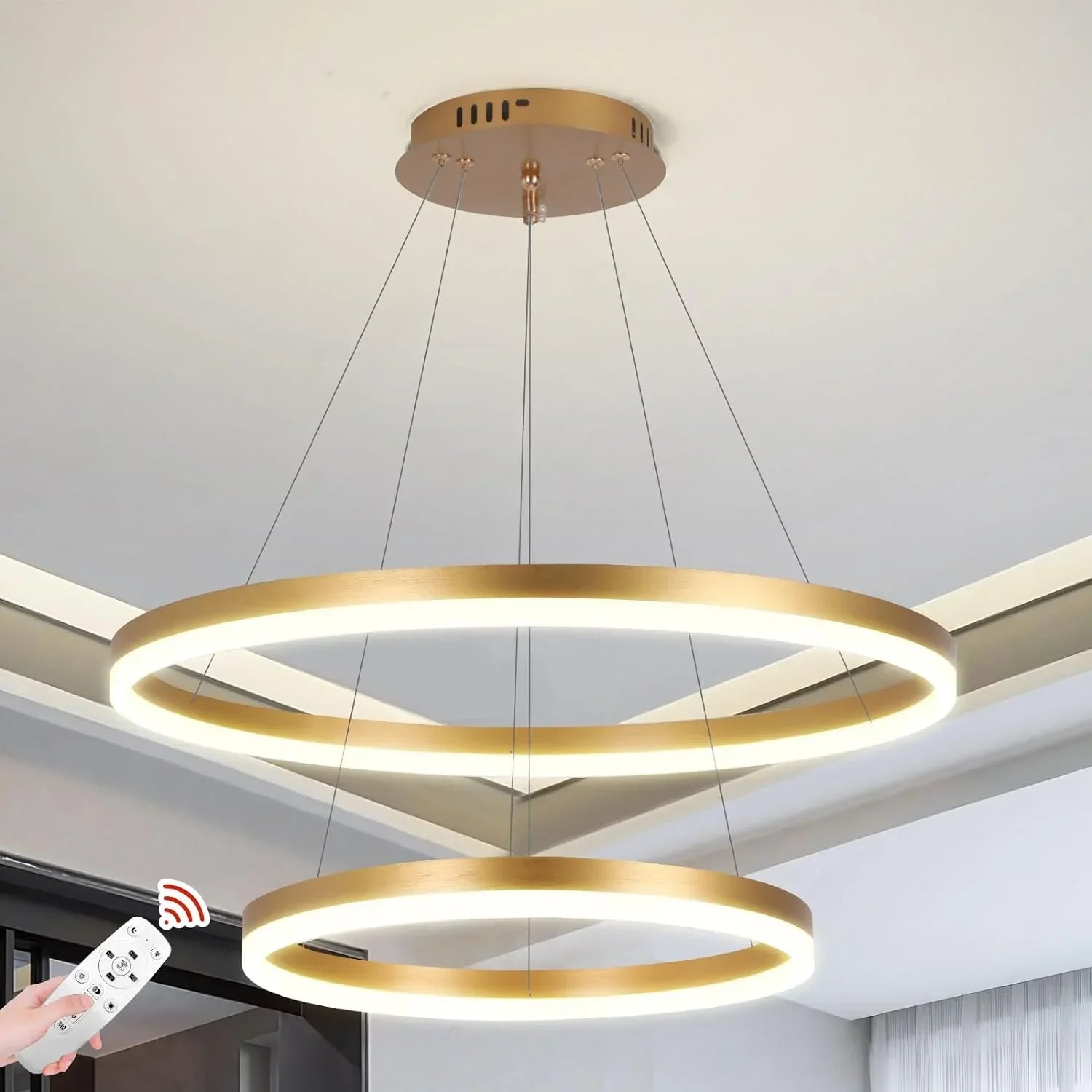 Lustra LED WONDERLAND Gold 2 Segmente Echivalent 400W