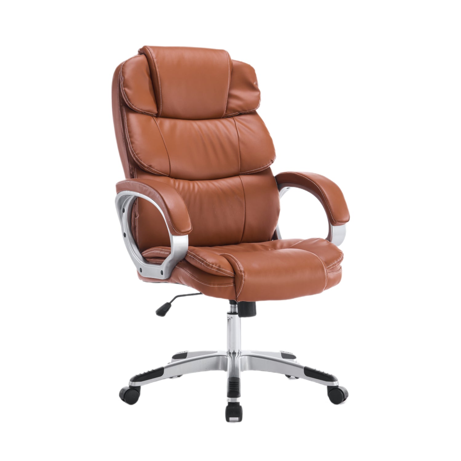 Scaun de Birou Reglabil Boc-325 Piele Ecologica Maro