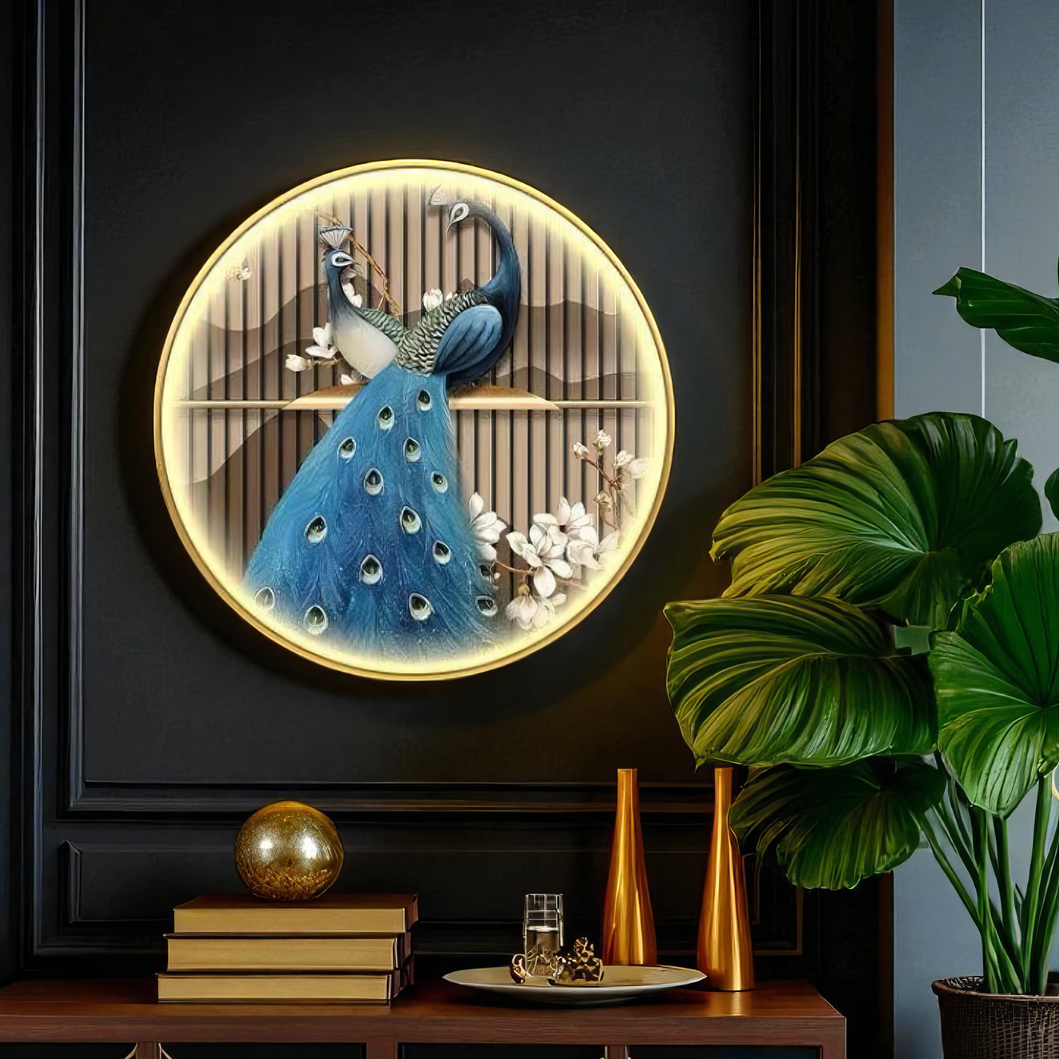 Aplica LED Tip Tablou 70CM Peacock AURIE / LUXURY Wall Light Fixtures