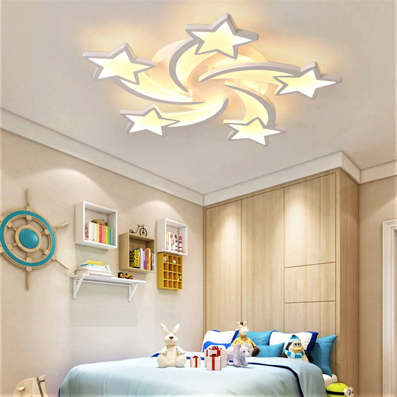 Lustra LED STAR DESIGN Echivalent 500W Telecomanda