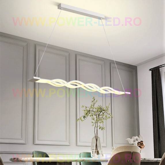 Lustra LED Waves Echivalent 800W Telecomanda