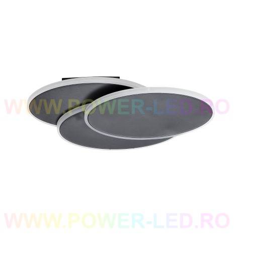 Aplica LED 48W LOOPS Black Echivalent 200W