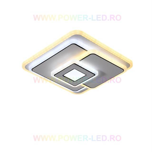 Lustra LED 98W Mini LARA Patrata Echivalent 250W