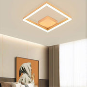 Lustra LED 80W ONE SQUARE Design Gold Telecomanda