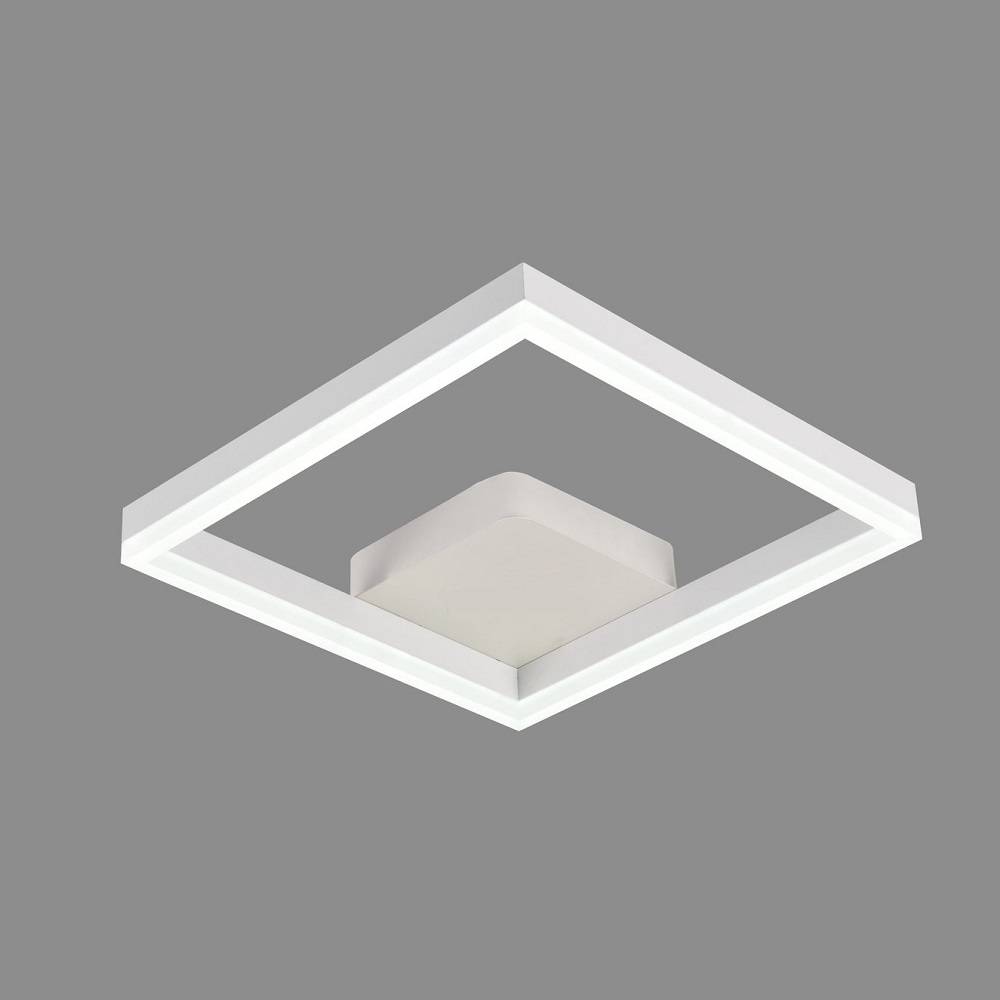 Lustra LED 80W ONE SQUARE Design Alb Telecomanda