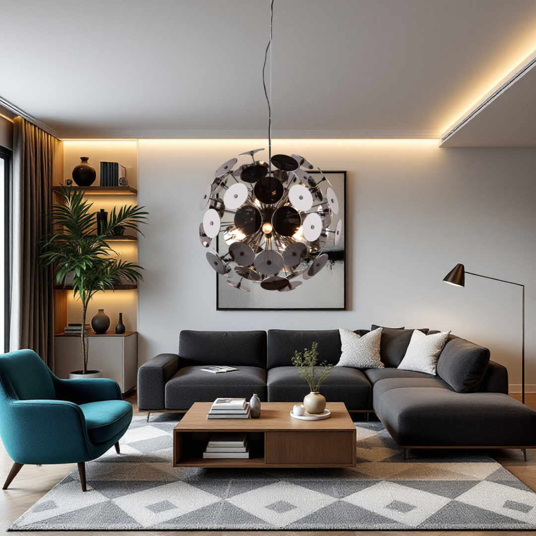 Lustra Suspendata Luxury DISCALGO Black