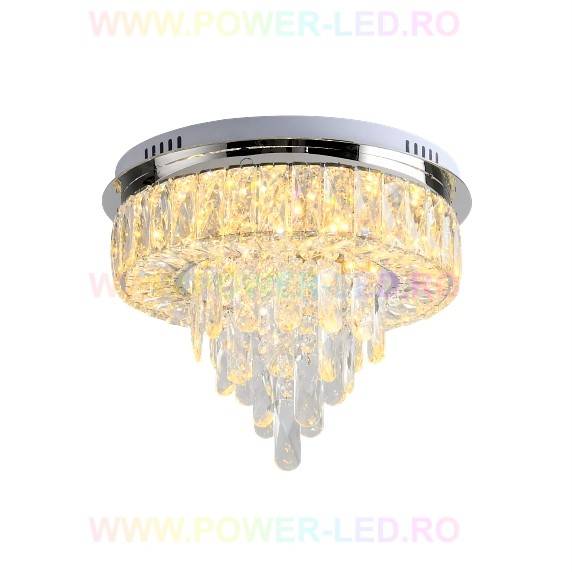 Lustra LED Elegance Circle Cristal Echivalent 400W Telecomanda