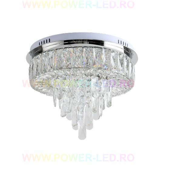 Lustra LED Elegance Circle Cristal Echivalent 400W Telecomanda