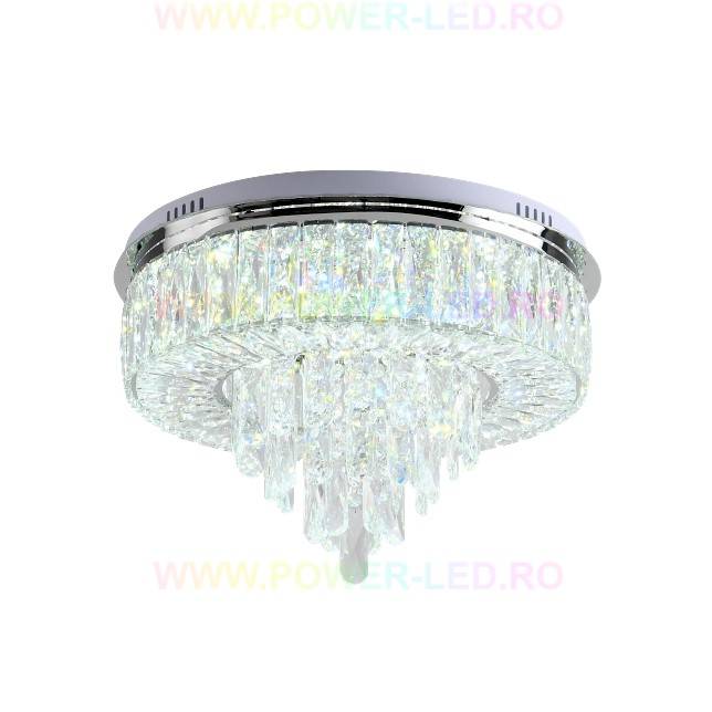 Lustra LED Elegance Circle Maxi Cristal Echivalent 500W Telecomanda