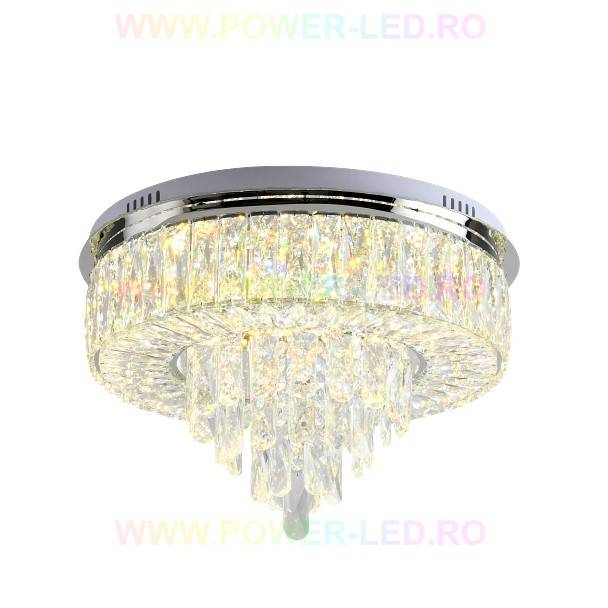 Lustra LED Elegance Circle Maxi Cristal Echivalent 500W Telecomanda