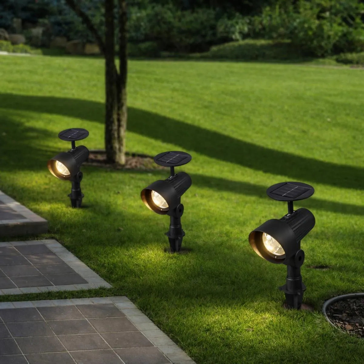 SET 3 x Lampa LED Gionata cu Incarcare Solara 22CM Premium