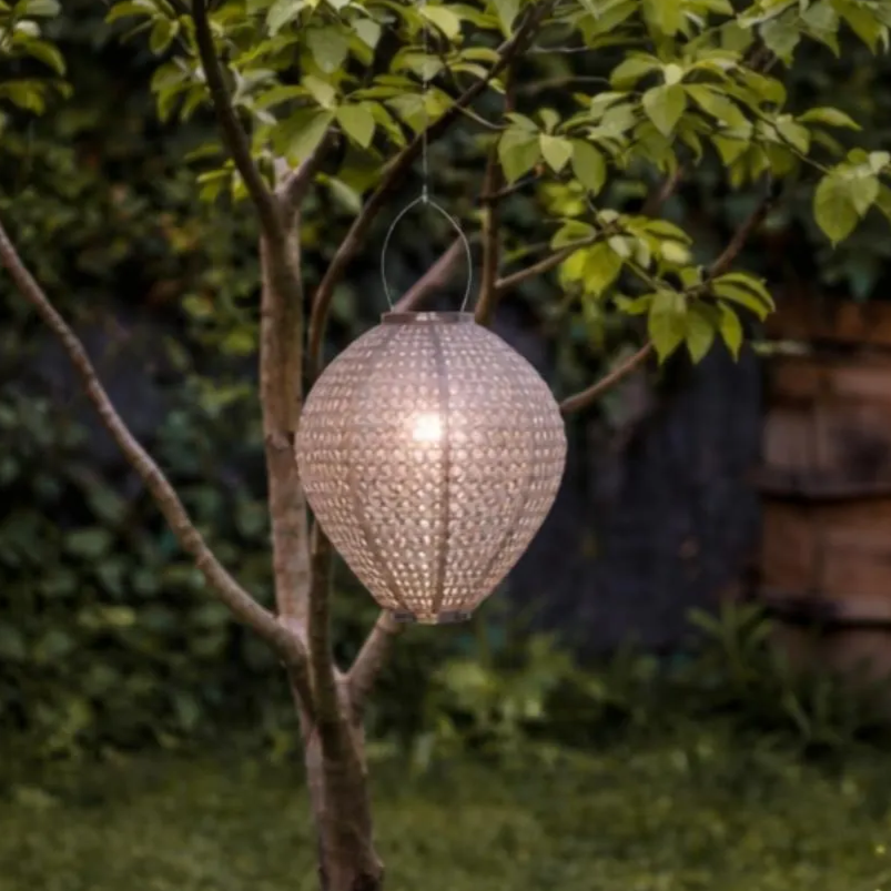 Lampa LED RAKO Beige cu Incarcare Solara 30CM Premium