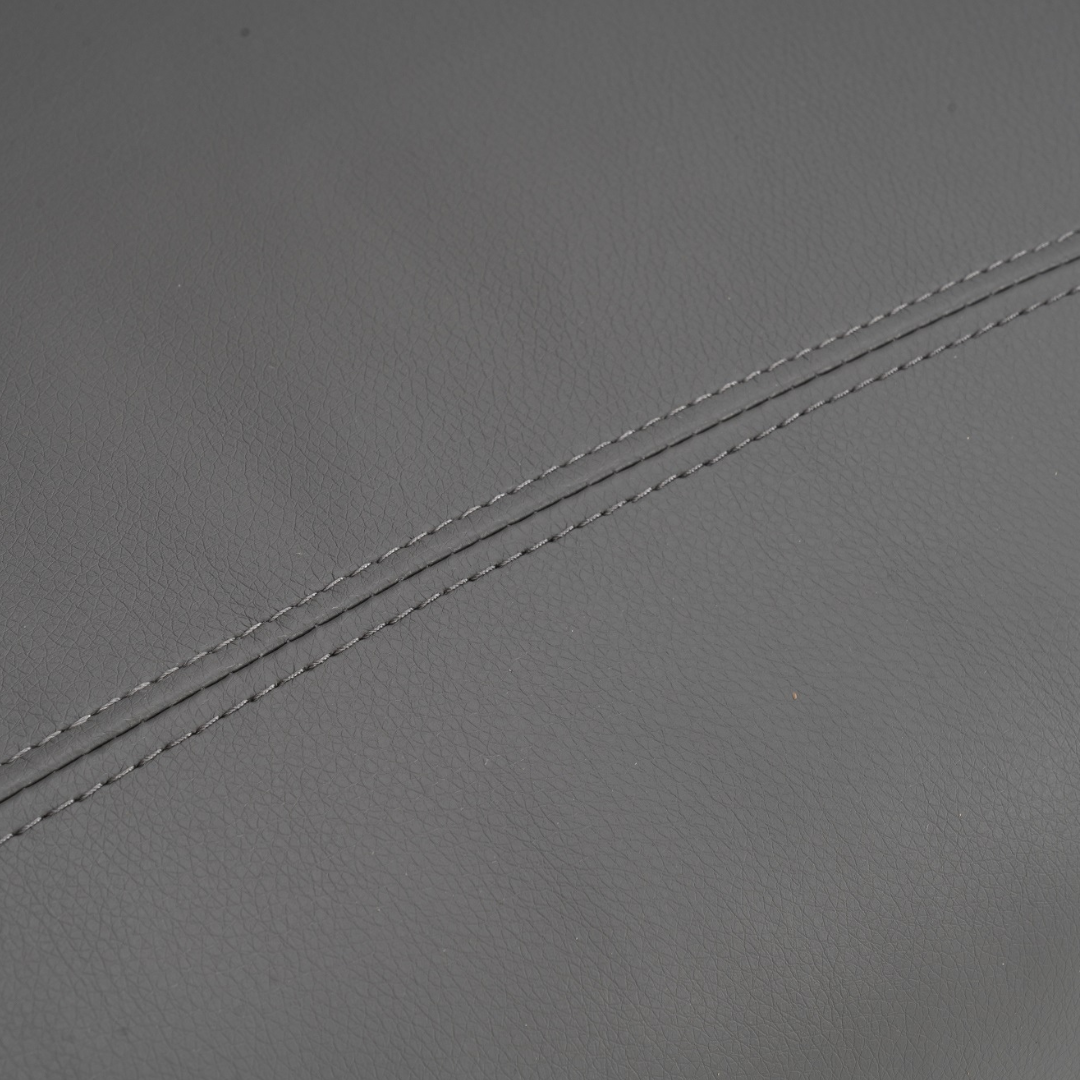 Fotoliu Recliner din Piele Ecologica Spatar Rabatabil si Suport Picioare Extensibil Gri