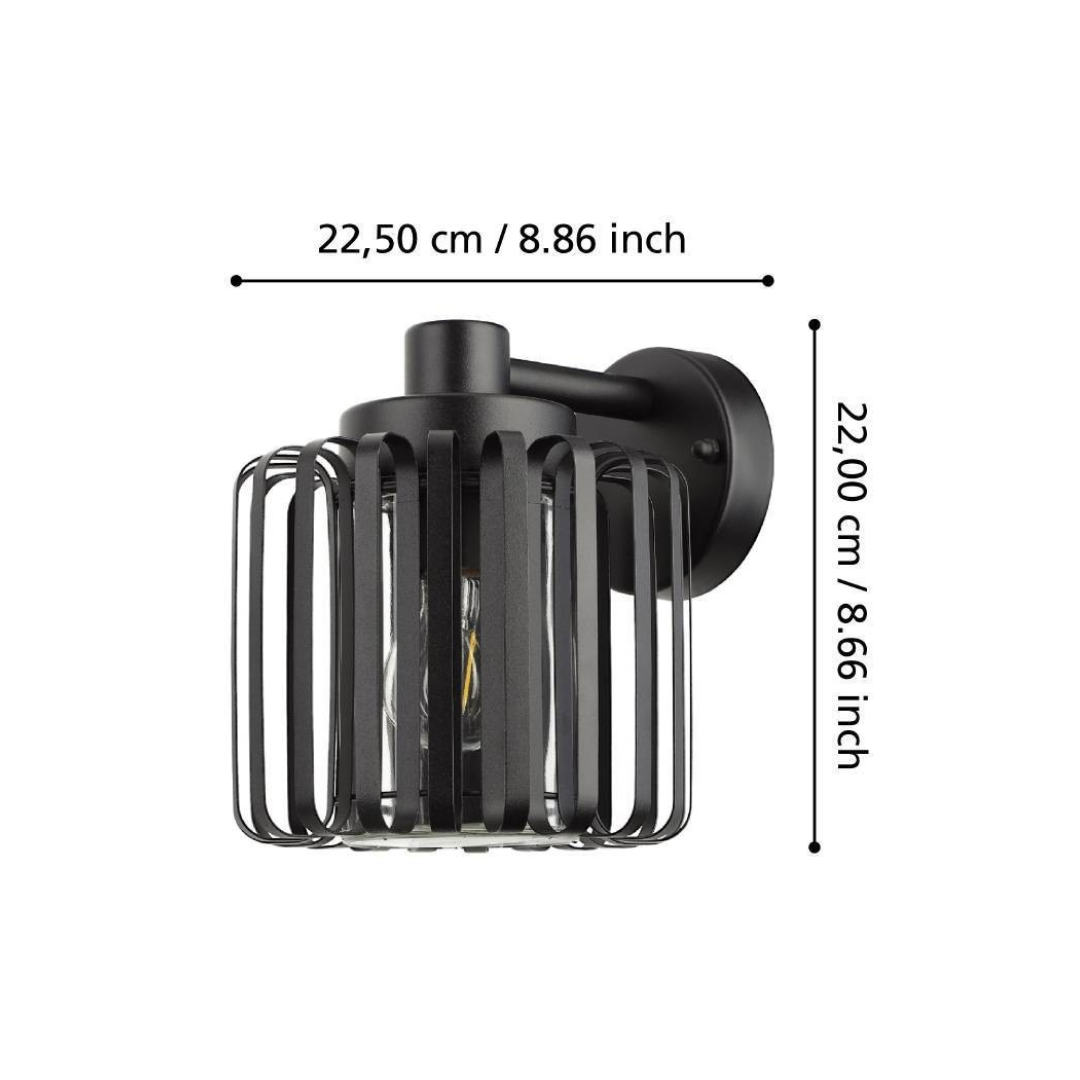 Aplica Exterior 1x27 IP65 Black 900672 APLICA PERETE / NEAGRA Lighting Fixtures