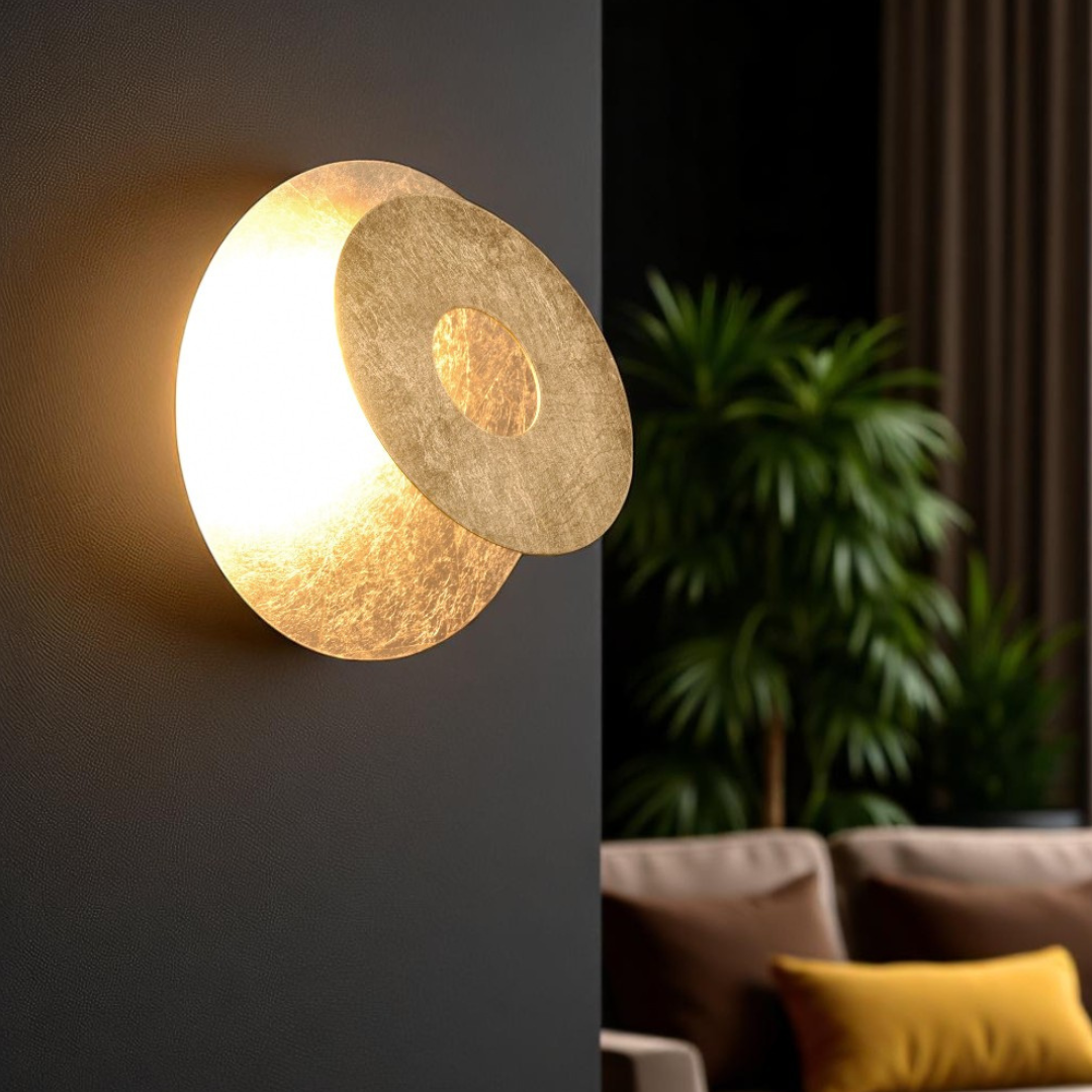 Aplica LED Luxury Round Gold LEANO