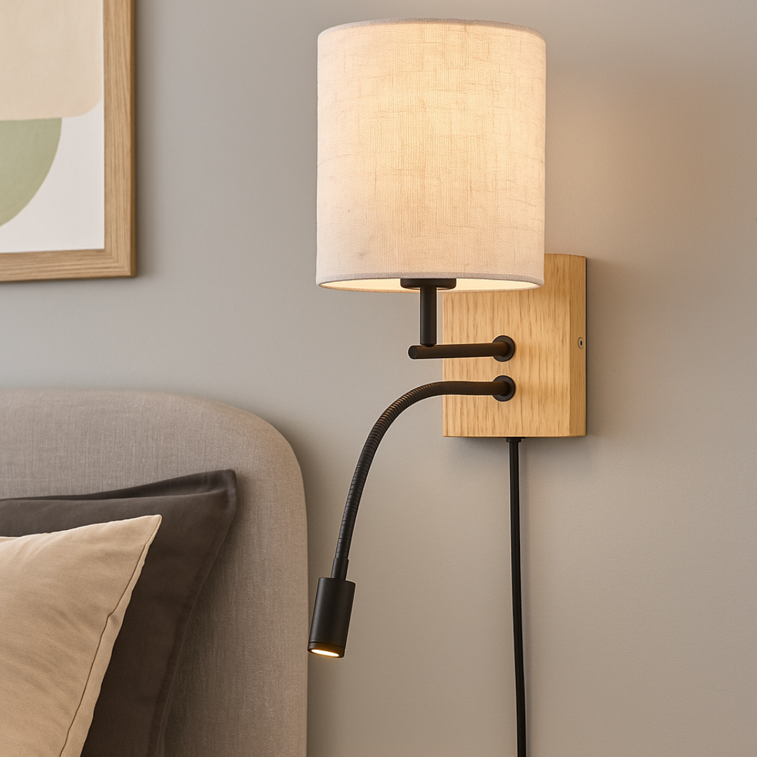 Aplica LED Dormitor NILAM Wood Design