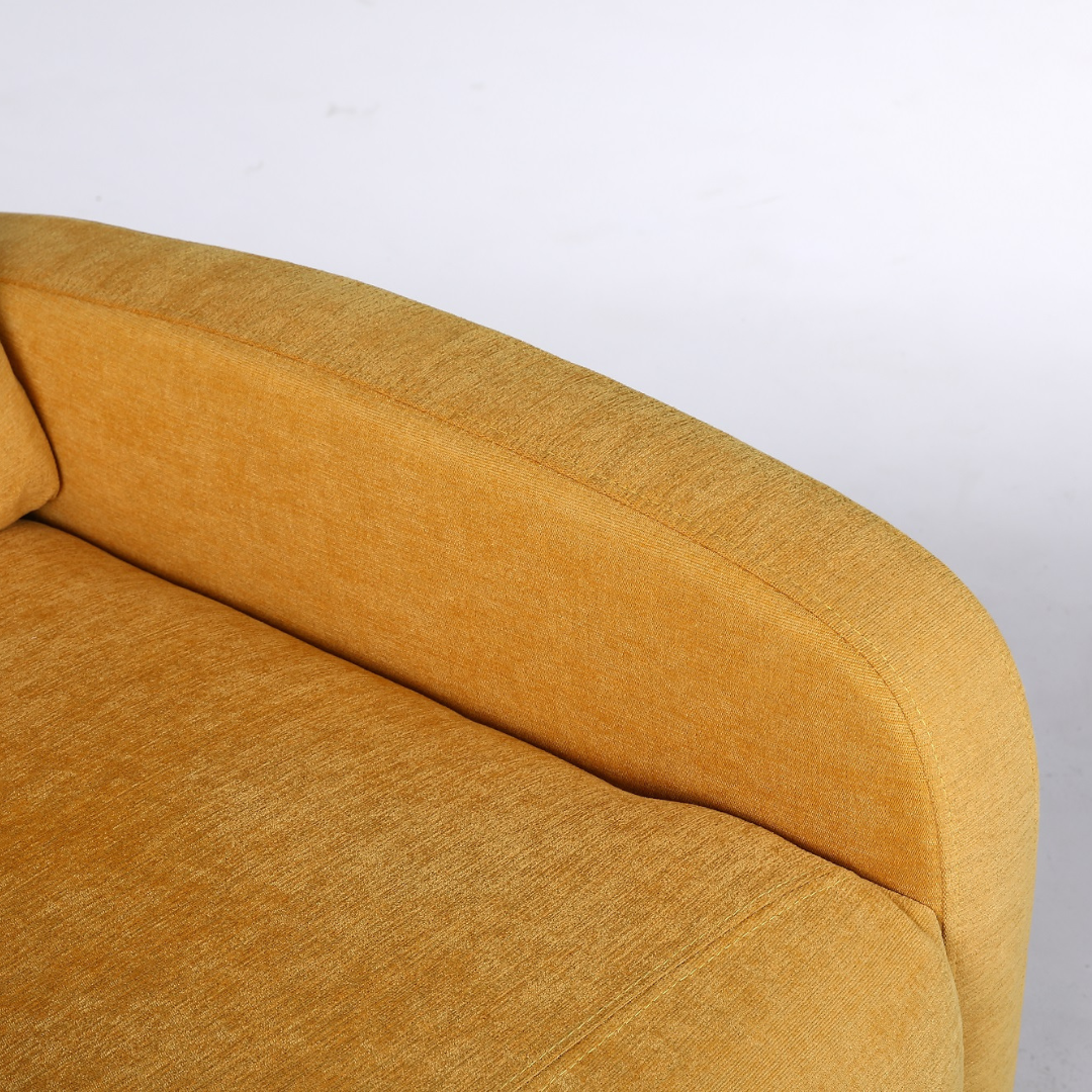 Fotoliu Recliner Stofa Galben