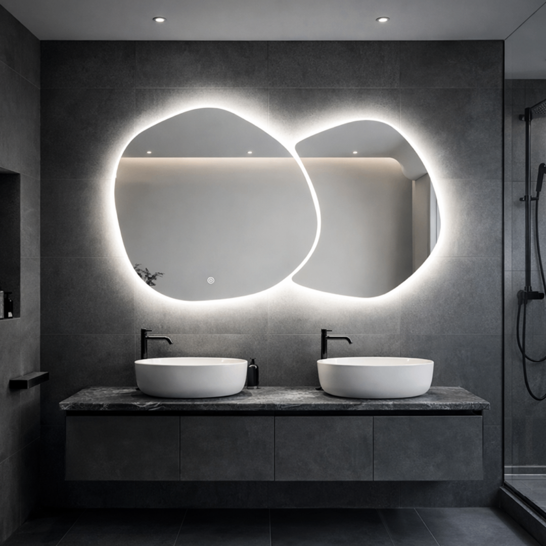Oglinda LED FRAMELESS VALENCIA 140X80CM 3 Lumini si Touch