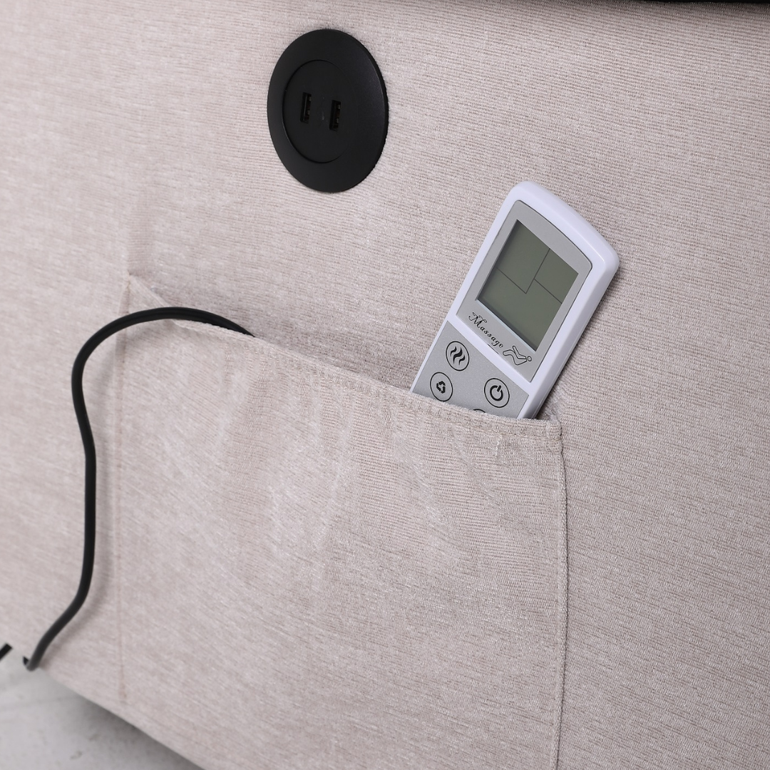 Fotoliu cu Masaj si Incalzire Recliner Electric Gri