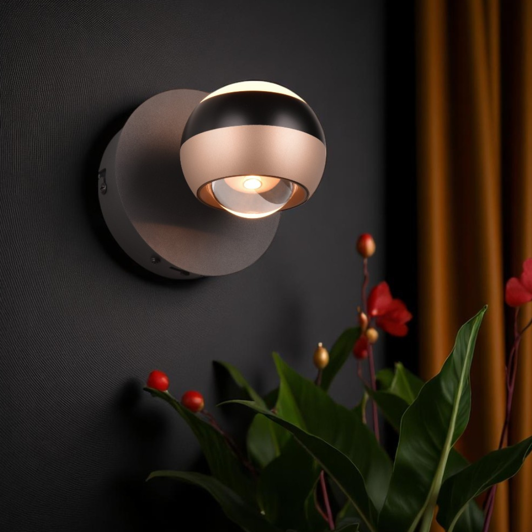 Aplica LED Orbit 3 lumini din buton, Dimabila