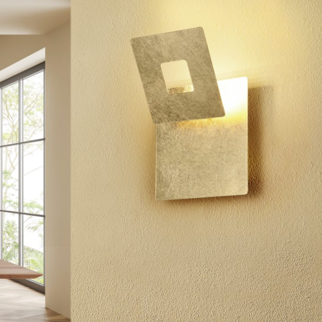Aplica LED Luxury Square Gold LEANO