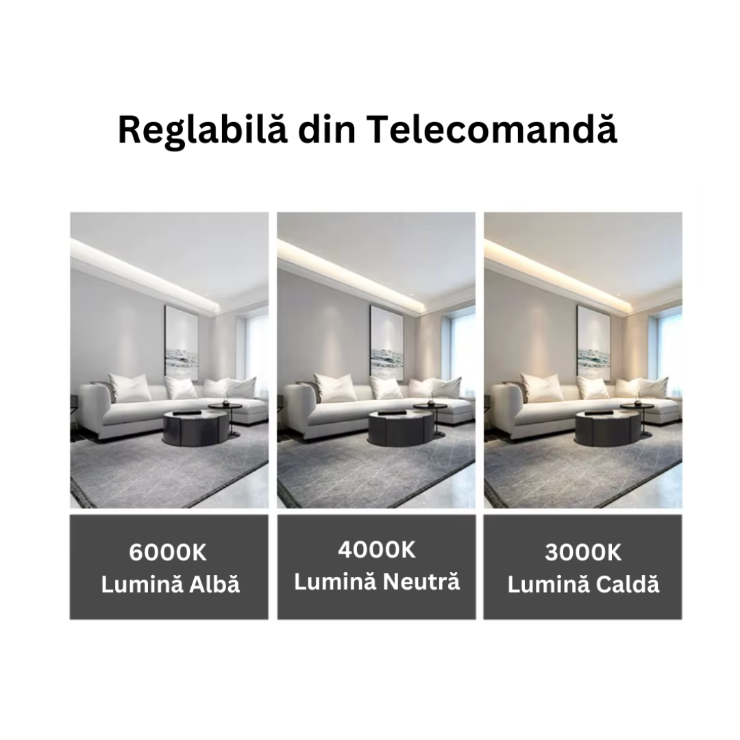 Lustra LED Cristal Suspendata EnVogue cu Telecomanda