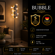 Lampadar Premium Bubble Gold & Grey 7xG9 | 155CM