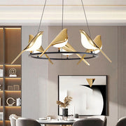 Lustra LED Luxury 6 Golden Swallow