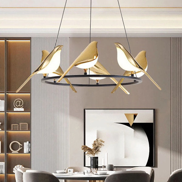 Lustra LED Luxury 6 Golden Swallow