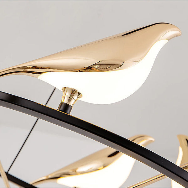 Lustra LED Luxury 6 Golden Swallow