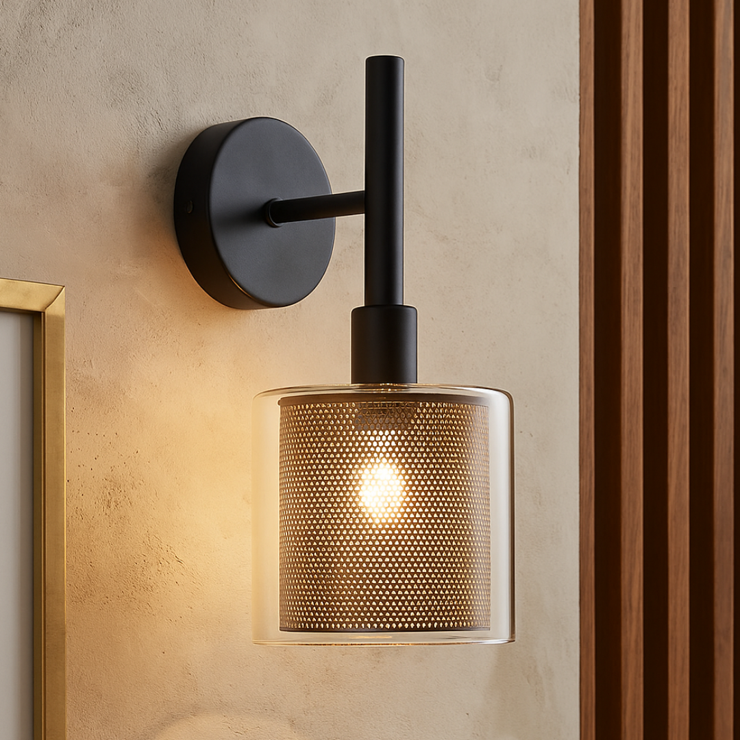 Aplica Perete 1xE14 Black NEAGRA / APLICA PERETE / MINIMALIST DESIGN Wall Light Fixtures