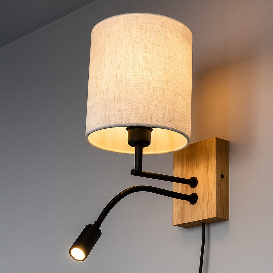 Aplica LED Dormitor NILAM Wood Design