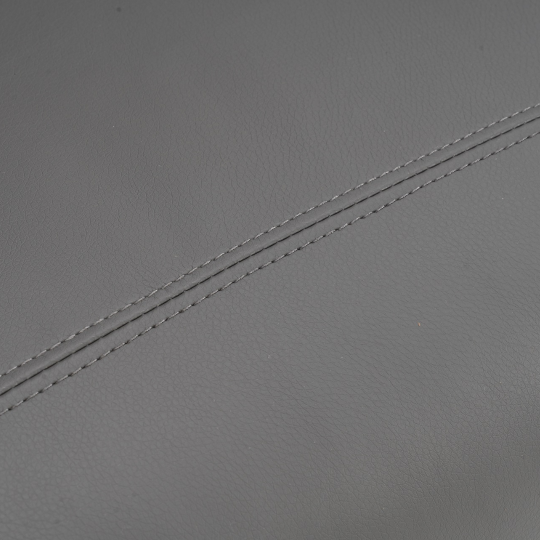 Fotoliu Recliner din Piele Ecologica Spatar Rabatabil si Suport Picioare Extensibil Gri